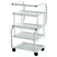 4 üvegpolcos eszközkocsi