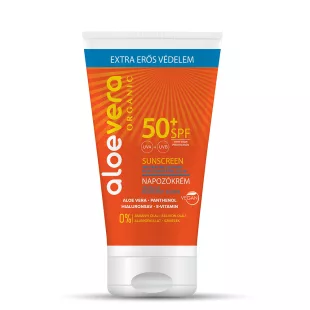 Aloe Vera Organic SPF50 Napozó krém arcra és testre 150ml