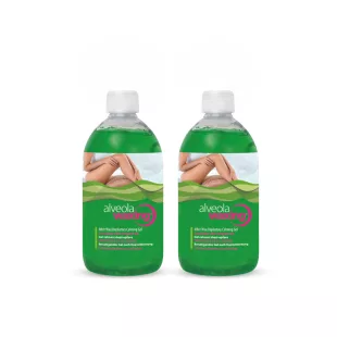   Alveola Waxing Nyugtató zselé világoszöld gyantázás után 2x300ml