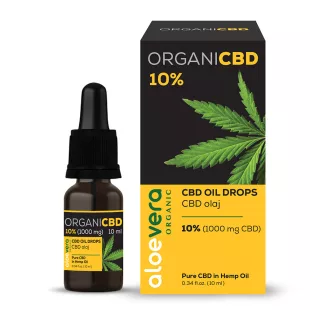 Aloe Vera Organic CBD olaj 10% (1000mg) 10ml