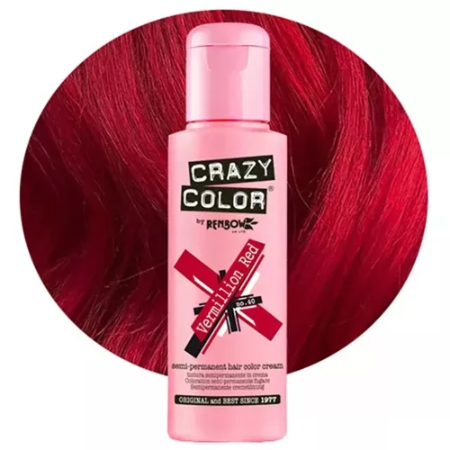 Crazy Color hajszínező 100ml No.40 - Vermillion Red