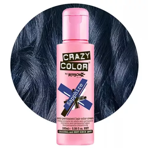 Crazy Color hajszínező 100ml No.72 - Sapphire