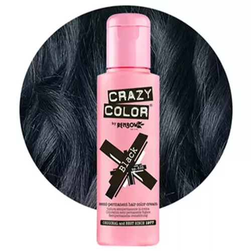 Crazy Color hajszínező 100ml No.030 - Black
