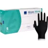 Nitril vizsgáló kesztyű - fekete S- 100db (púdermentes)