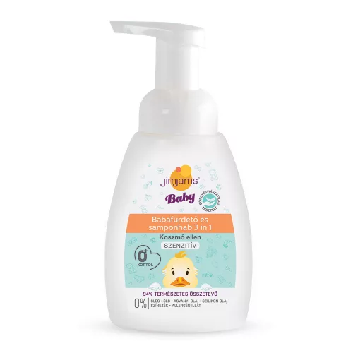 JimJams Baby Babafürdető és samponhab 3in1 250ml