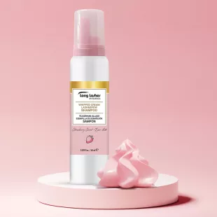   Long Lashes tejszínhab állagú szempilla-és szemöldök sampon - Eper illatú 100ml