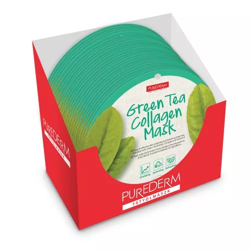 PureDerm Green Tea maszk circle 24 db/csom.
