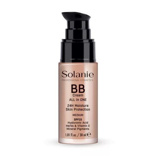 Solanie BB krém hialuronsavval és fényvédővel SPF15 - médium 30ml