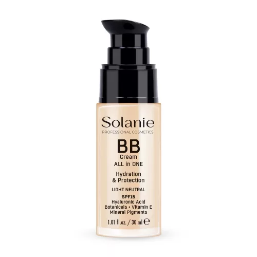Solanie BB krém hialuronsavval és fényvédővel SPF15 - világos neutrális 30ml