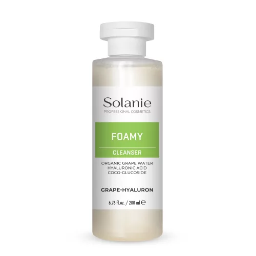 Solanie Szőlő-hialuron habzó lemosó gél 200 ml