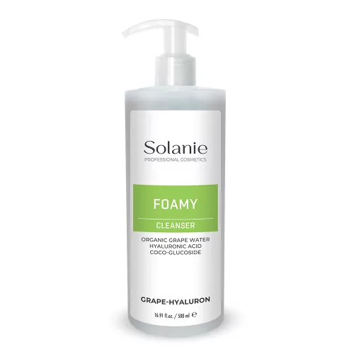 Solanie Szőlő-hialuron habzó lemosó gél 500 ml
