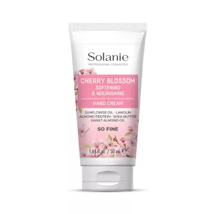  Solanie So Fine Puhító és tápláló kézkrém cseresznyevirág illattal 50 ml