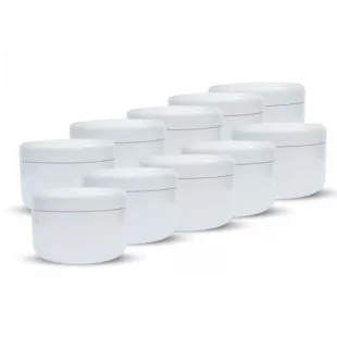 Tégely 30 ml fehér műa 10 db/csom.