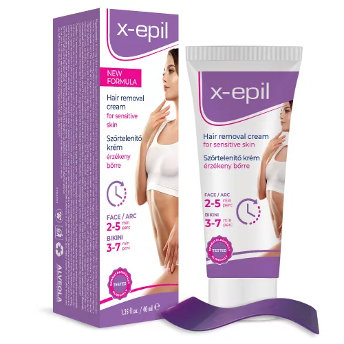 X-Epil Szőrtelenítő krém arcra/bikini vonalra 40ml