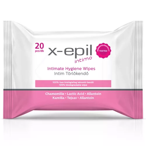 X-Epil Intimo Intim törlőkendő 20db