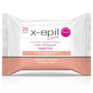 X-Epil Intimo Intim törlőkendő - sensitive 20db