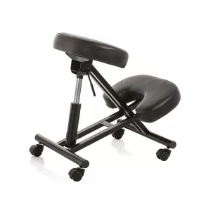 Ergonomikus gurulós térdeplőszék fekete