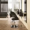 Hair Wave fekete fodrász szék - négyzet talppal