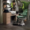 Barber1 állomás laminált fekete és tölgy színben