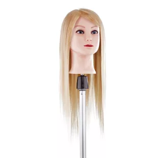 Babafej hosszú, valódi szőke hajjal - 55cm Szőke