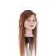 Babafej hosszú, valódi barna hajjal - 55cm  Szín 6