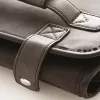 Fekete bőr hatású Barber eszköz tároló táska